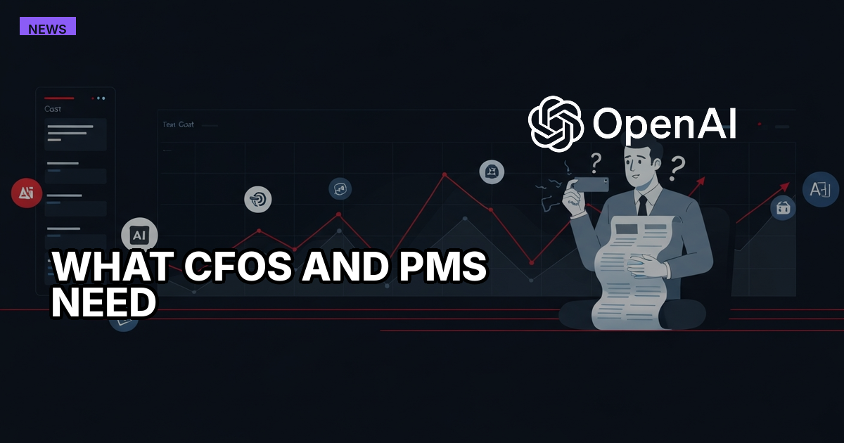 Your AI Bill Is About to Stop Making Sense. What CFOs and PMs Need to Know.