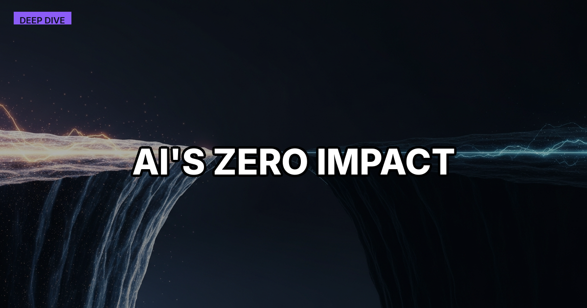 80% of Firms Report AI Has Zero Impact on Productivity. Here Is What That Data Actually Means.