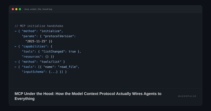 MCP Under the Hood: How the Model Context Protocol Actually Wires Agents to Everything